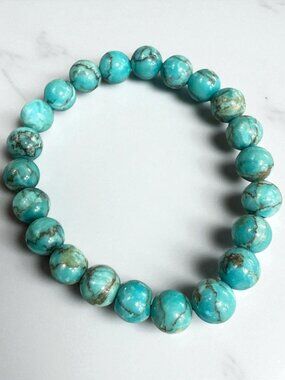 Genuine Turquoise Bracelet 9 mm